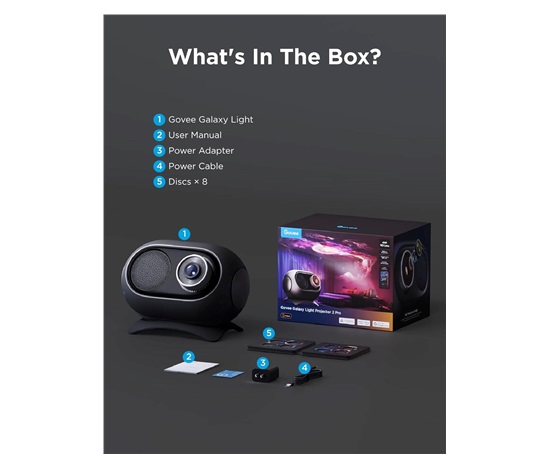 Govee Galaxy Light Projector 2 Pro Matter s reproduktorem