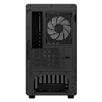 EVOLVEO Panthera, skříň mATX, 3x ARGB ventilátor 120mm, dřevěný přední panel + skleněná bočnice