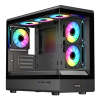 EVOLVEO Ursus, skříň mATX, 6x ARGB ventilátor 120mm, skleněná bočnice + přední panel