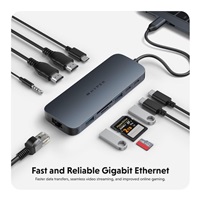 Hyper® EcoSmart™ Gen.2 Dual HDMI USB-C 11-in-1 Hub 140W PD 3.1 Pass-thru
