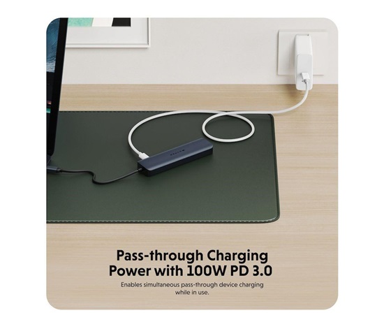 Hyper® EcoSmart™ Gen.2 USB-C 7-in-1 Hub 100W PD Pass-thru