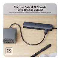 Hyper® EcoSmart™ Gen.2 USB-C 7-in-1 Hub 100W PD Pass-thru
