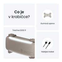 Tractive DOG 6 – GPS lokátor pro psy a monitor zdraví, hnědý