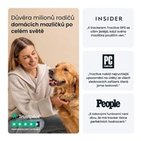 Tractive DOG 6 – GPS lokátor pro psy a monitor zdraví, hnědý