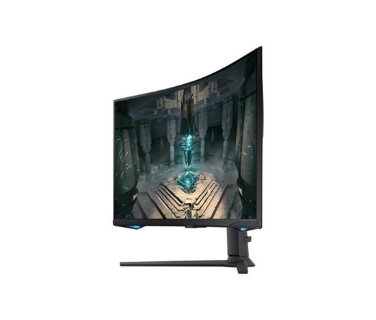 BAZAR - #SAMSUNG MT LED LCD Gaming Smart Monitor 32" OdysseyG75T  - prohnutý,VA,2560x1440,1ms,240Hz,Wifi, BT,Pivot - Poš