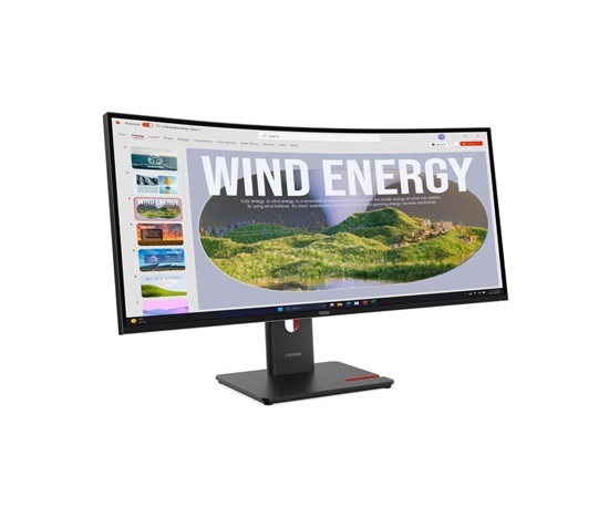 BAZAR - LENOVO LCD T34WD-40 - 34",VA,matný,21:9,3440x1440,120Hz,4ms,300cd,3000:1,HDMI,DP,USB-C,PD100W,RJ45 - pošk. obal