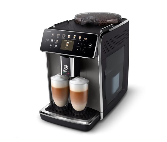 BAZAR Saeco GranAroma SM6582/10 automatický kávovar, 1500 W, vestavěný mlýnek, 15 barů, dotykový displej, 6 profilů