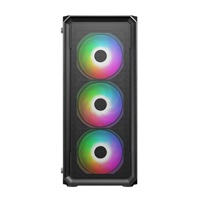 BAZAR - VeinX case HERMES MESH Mid Tower, ATX, 1xUSB 3.0, 2xUSB 2.0, 4x ARGB Fan, ARGB Controller, černá, poškozený obal