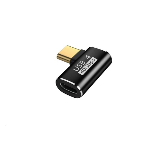 WG - Adaptér úhlový konektor 90 stupňů Type-C (male) to USB-C (female)