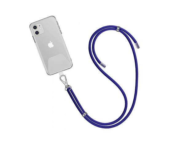 WG - Crossbody lace strap / transparent / blue
