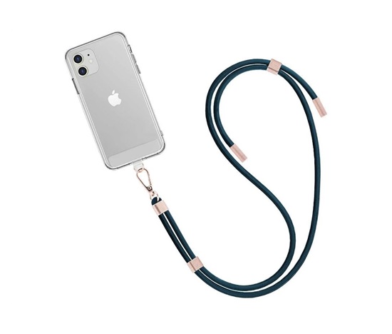 WG - Crossbody lace strap/transparent/green