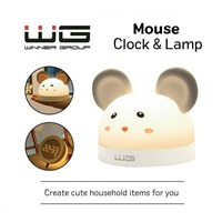 WG - Lampa + hodiny+ budík WG Myška