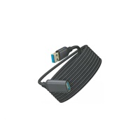 WG - Prodlužovací kabel USB-A (male) to USB-A (female) / 3m / nylon braided / black