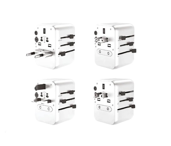 WG - Univerzální cestovní síťová nabíječka GaN pro hlavní světové elektrické sítě / PD 20W / white