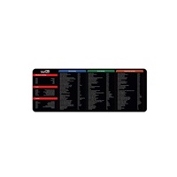 WG - Kancelářská podložka pod myš WG5 / Zkratky / 800x300x4mm / black