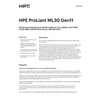 HPE PL ML30g11 6325P (3.5G/4C8T) 1x32G 2x960G SSD SATA 4LFF-HP VROC 1x1000W 4p1G NBD311 Smart Choice
