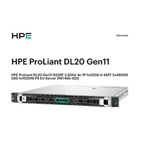 HPE PL DL20g11 6325P (3.5G/4C8T) 1x32G 2x480G SSD VROC 4SFF-HP 4p1Gb 1x1000W Smart Choice