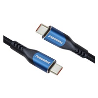 PremiumCord USB-C kabel ( USB 3.2 GEN 2x2, 5A, 100W, 20Gbit/s ) 1m, bavlněný oplet