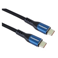 PremiumCord USB-C kabel ( USB 3.2 GEN 2x2, 5A, 100W, 20Gbit/s ) 1m, bavlněný oplet