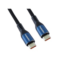 PremiumCord USB-C kabel ( USB 3.2 GEN 2x2, 5A, 100W, 20Gbit/s ) 1,5m, bavlněný oplet