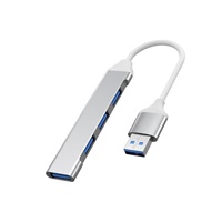 PremiumCord Hub USB3.2A na USB3.2 A + 3x USB2.0 A, SuperSpeed 5Gbps, hliníkové pouzdro