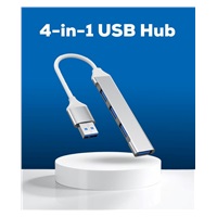 PremiumCord Hub USB3.2A na USB3.2 A + 3x USB2.0 A, SuperSpeed 5Gbps, hliníkové pouzdro