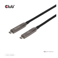 Club3D Kabel USB-C, 10 Gbps, 4K120Hz, 8K60Hz, 60W, Bi-directional, 15m, černá