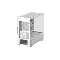 DEEPCOOL Case CG380 3F WH, mATX, ARGB, Průhledná bočnice, 3x120mm Fan, bílá