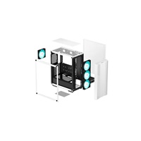 DEEPCOOL Case CC560 WH V2, ATX, Průhledná bočnice, 4x120mm Fan, bílá