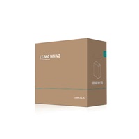 DEEPCOOL Case CC560 WH V2, ATX, Průhledná bočnice, 4x120mm Fan, bílá