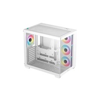 DEEPCOOL Case CG530 4F WH, ATX, Průhledná bočnice, 4x120mm ARGB, bílá