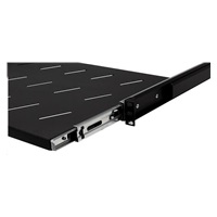 LEXI-Net 19" posuvná police s perforací 1U/450mm, černá