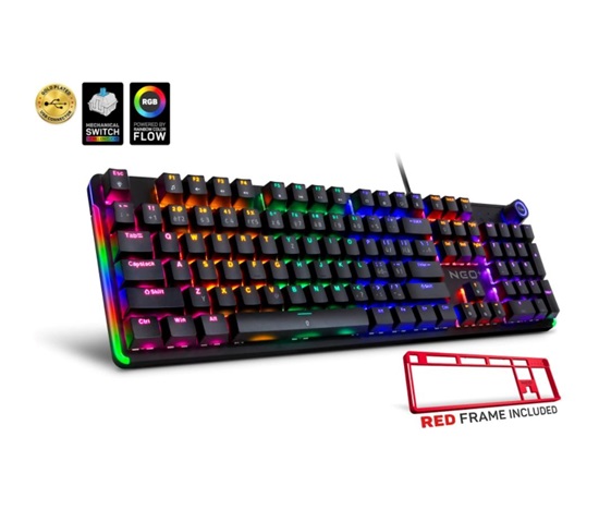CONNECT IT Herní klávesnice NEO2 + Black, mechanická, USB, ARGB, CZ+SK, černá