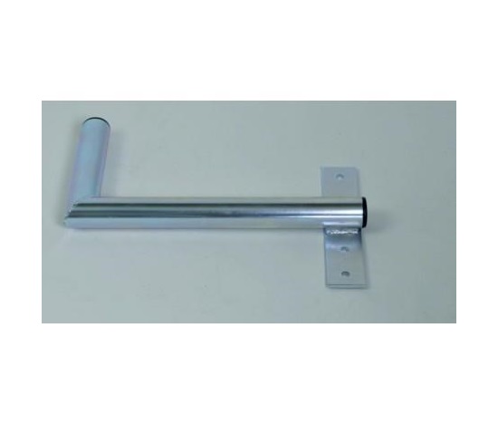 Držák antény na zeď u okna s pásem, pravé uchycení, galvanický zinek, délka 40cm