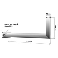 Držák antény na stožár, galvanický zinek, délka 50cm