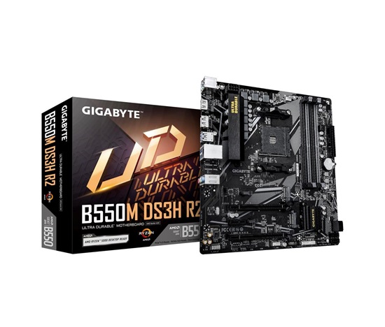 GIGABYTE MB Sc AM4 B550M DS3H R2, AMD B550M, 4xDDR4, 1xDP, 1xHDMI, mATX