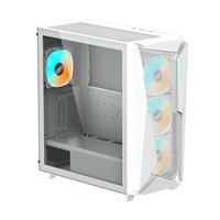 GIGABYTE case GB-C301GW V2, Mid tower, Průhledná bočnice, 4x 120mm ARGB Fan, bílá