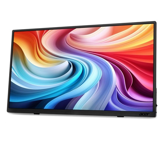 ACER LCD PM161QTbmiuuux,40cm (15.6") FHD,60Hz,220nits,6ms,miniHDMI,USB,Audio,Repro,Vesa,Black