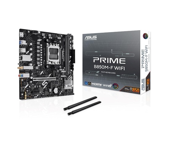 ASUS MB Sc AM5 PRIME B850M-F WIFI, AMD B850, 2x DDR5, WiFi, 1xHDMI, mATX