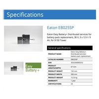 Eaton náhradní baterie k UPS, 36 V, 3 x 12 V / 9 Ah, for 9130 Tower