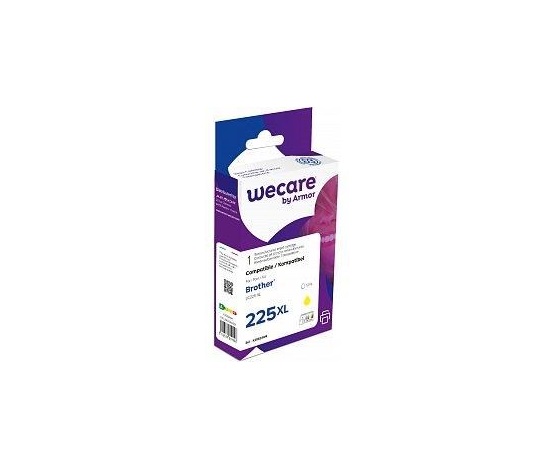 WECARE ARMOR cartridge pro Brother DCP-J4120D yellow, 12ml, kom. s LC225Y