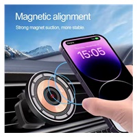 1stCOOL bezdrátová QI nabíječka 15W, do auta, MagSafe, USB-C, černá