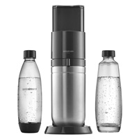 BAZAR - SodaStream DUO výrobník sody, mechanický, plastová láhev, skleněná láhev, bombička s CO2 - Rozbaleno (Komplet)
