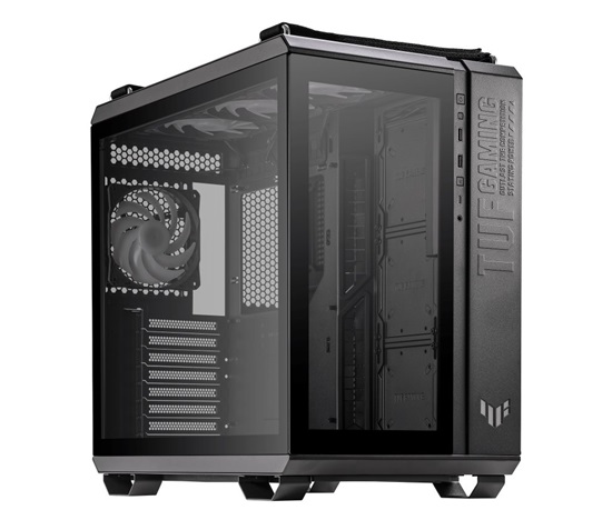 BAZAR - ASUS case TUF GAMING GT502 PLUS, Mid Tower, průhledná bočnice, 4x 120mm ARGB Fan, černá - Poškozený obal (Komple