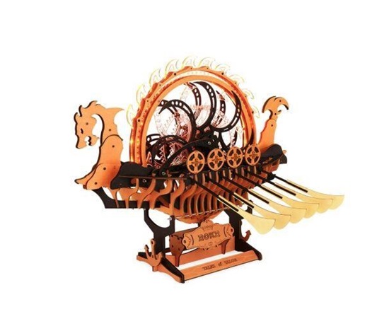 RoboTime 3D dřevěná skládačka Vikinská dračí loď