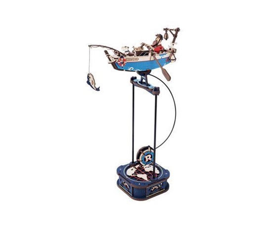 RoboTime 3D mechanická skládačka Rybářská loď s kyvadlem