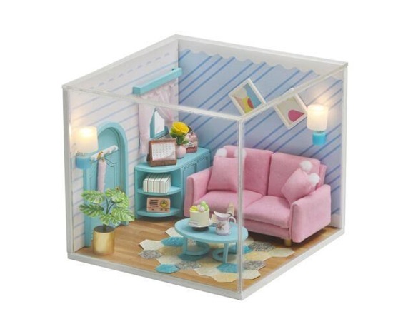 2Kids Toys miniatura domečku Slunný obývací pokoj