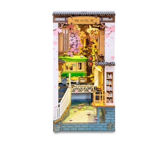 RoboTime Zarážka na knihy miniatura domečku Sakurová ulička