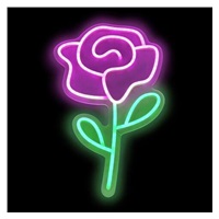 2Kids Toys LED NEON LIGHT lampička Růže