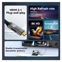 PremiumCord DisplayPort 1.4 na HDMI2.1  kabel pro rozlišení 8K@60Hz,4K@144Hz, 2m